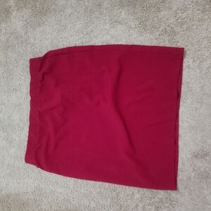 Chic Red Pencil Skirt
